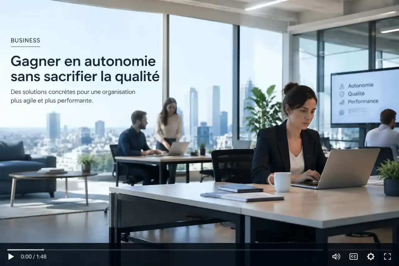 Création vidéo entreprise : gagner en autonomie sans sacrifier la qualité