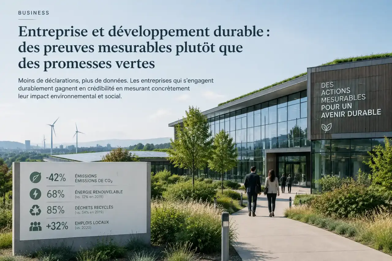 Entreprise et développement durable : des preuves mesurables plutôt que des promesses vertes